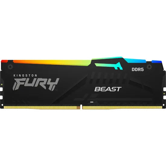 MEMORIA RAM DDR5 16GB/5600MHZ KINGSTON FURY BEAST RGB KF556C40BBA-16