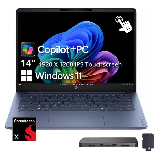 NOTEBOOK HP OMNIBOOK 3 14-HZ0015DX SNAP X (M2)/16GBD5/512SSD/14""/IPS/2K/TOUCH/W11/ING/STARLIT BLU