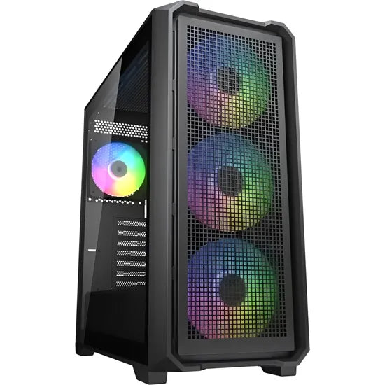 GABINETE COUGAR MX600 AIR RGB 4FAN BLACK