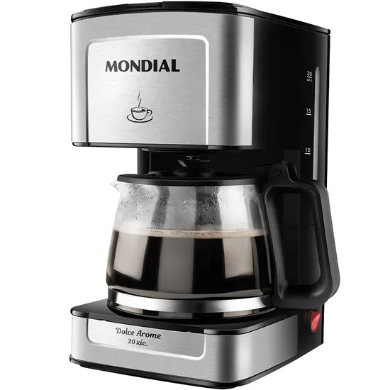 CAFETERA MONDIAL DOLCE AROME 32X DIGITAL C-43-20X-SI SILVER/BLACK 220V