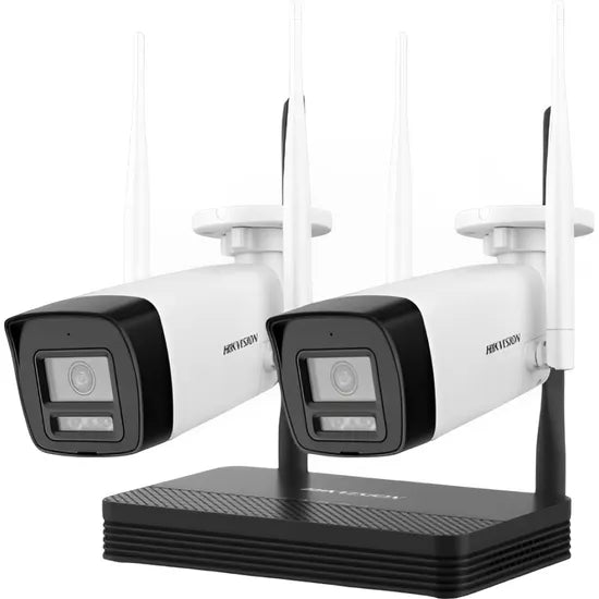 KIT CCTV HIKVISION NKS424W0H NVS NVR MICROSD 2 CAM 4MP BULLET IP WIFI 2WAY/MIC Product