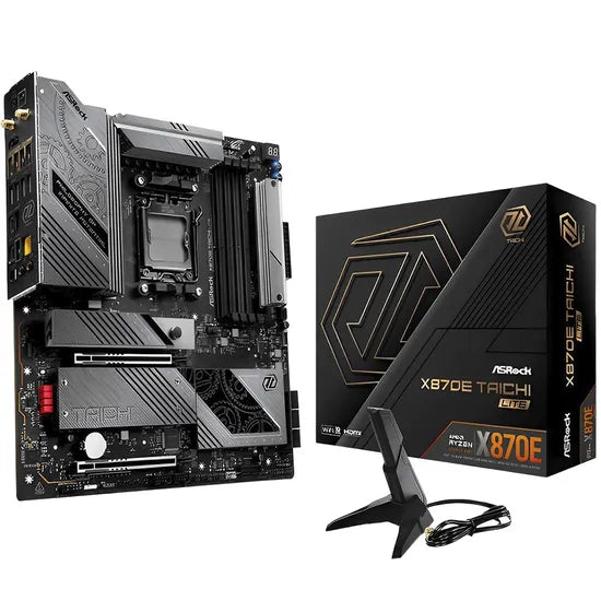 PLACA MADRE ASROCK AM5 X870E TAICHI LITE HDMI/DP/USB3.2/4M.2/DDR5/ATX Product