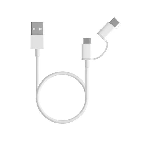 CABLE USB XIAOMI 2 IN 1 30CM WHITE SJX01ZM Product