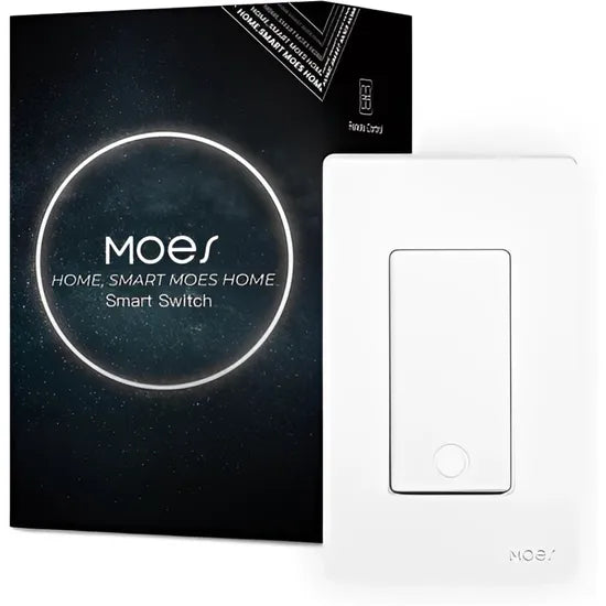 INTERRUPTOR SMART MOES WS-SR-US-T-WH-MS 1BOTON/WIFI/ALEXA/GOOGLE/WHITE Product