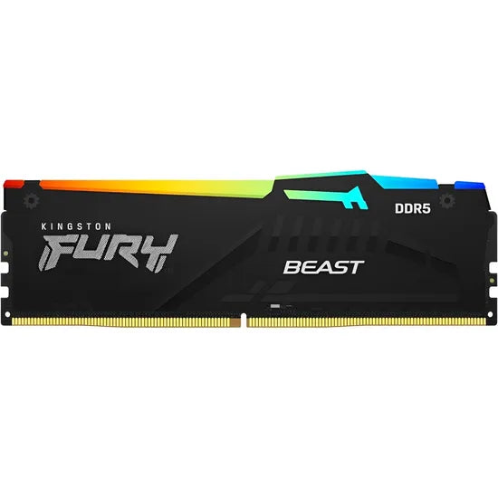 MEMORIA RAM DDR5 16GB/6000MHZ KINGSTON FURY BEAST RGB KF560C36BBE2A-16 BLACK (EXPO-AMD) Product