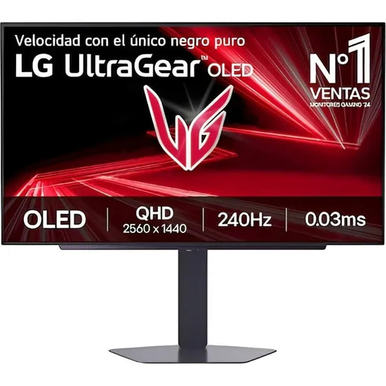 MONITOR 27"" LG ULTRAGEAR 27GX704A-B OLED QHD/240HZ/0.03MS/FREESYNC/HDR/BLACK 1 GTA PY