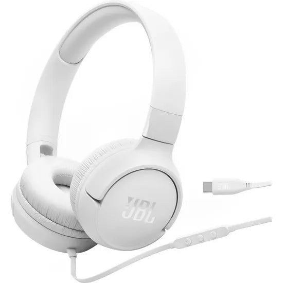AURICULAR JBL T520C USB-C WHITE