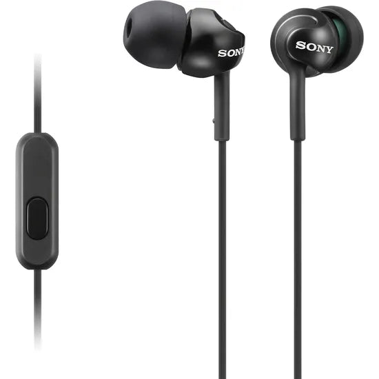 AURICULAR SONY IN-EAR MDR-EX110AP BLACK C/MIC.