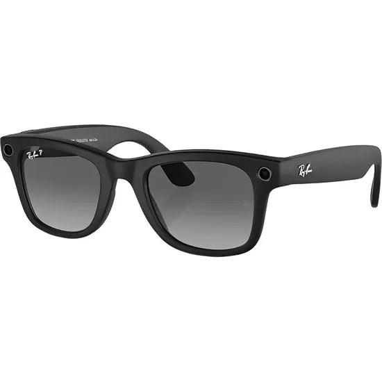 LENTE DE SOL RAY BAN META WAYFARER RW4006 MATTE BLACK POLAR GRADIENT GRAPHITE REGULAR 982788