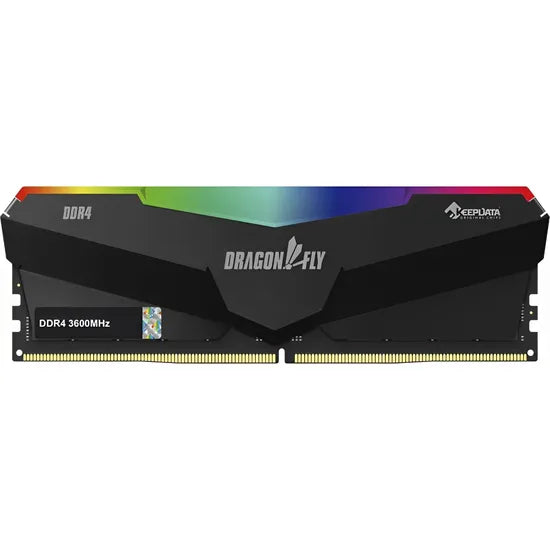 MEM DDR4 8GB/3600MHZ KEEPDATA DRAGONFLY GAMING RGB BLACK KDHRGB36C18B/8G Product