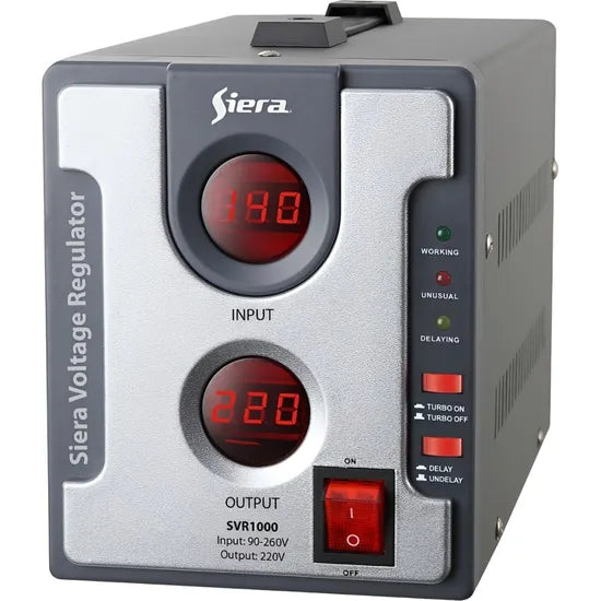 REGULADOR DE VOLTAJE SIERA SVR1000 1000VA