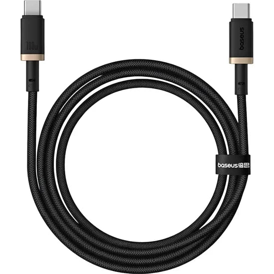 CABLE USB-C /USB-C BASEUS FAST CHARGING 100W 1M BLACK/GOLD P10377803U01-00