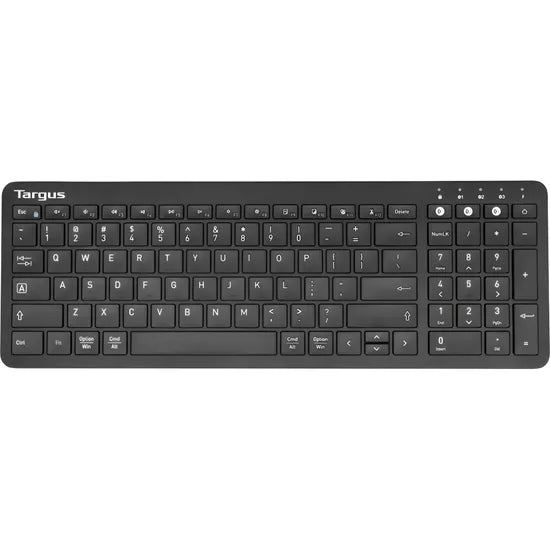 TECLADO TARGUS AKB863ESLP MIDSIZE MULTI-DEVICE BLUETOOTH ANTIMICROBIAL KEYBOARD BLACK
