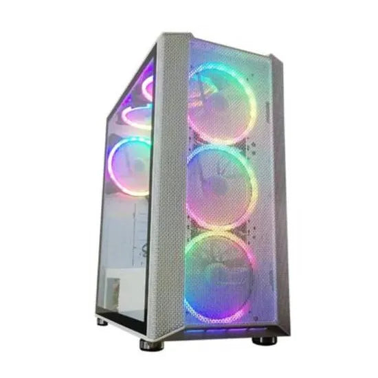 GABINETE SATELLITE GAMER K881 WHITE 6 FAN