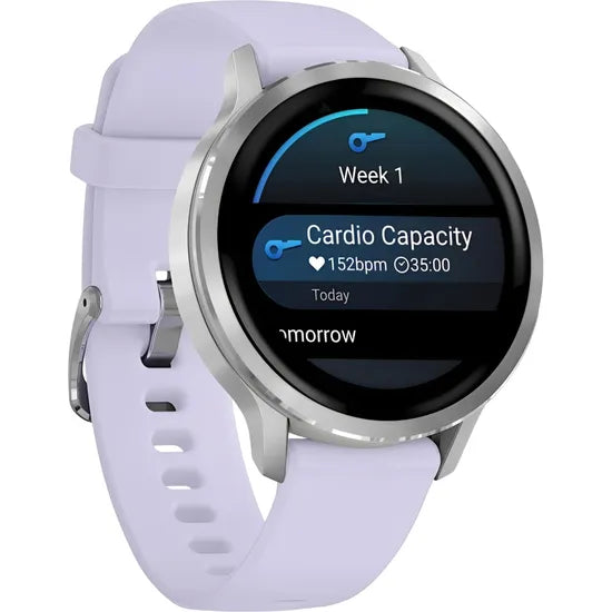 RELOJ GARMIN VENU 4 41MM SILVER - PERIWINKLE PURPLE BAND 010-03013-01 Product