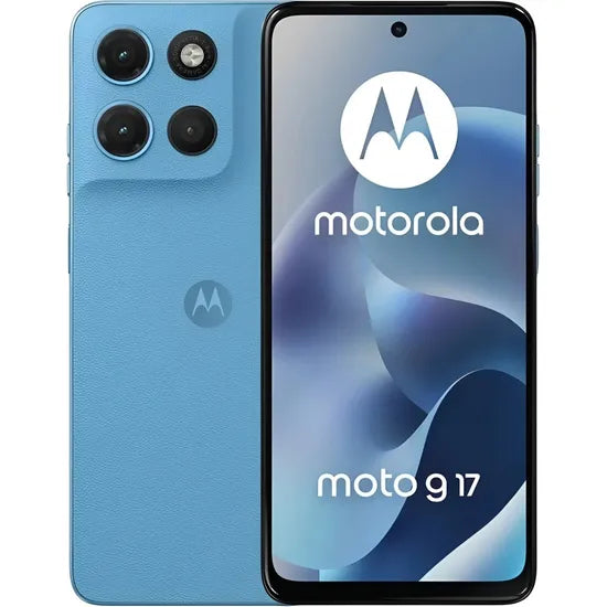 CELULAR MOTOROLA G17 XT2623-1 DUAL 256GB/4GB RAM PANTONE ALASKAN (AZUL CLARO) *CON CARGADOR* Product