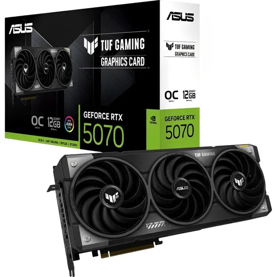 VGA ASUS RTX5070 TUF GAMING OC EDITION 12GB/GDDR7/2160MHZ/3FAN TUF-RTX5070-O12G-GAMING Product
