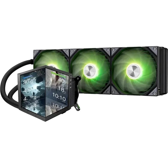 COOLER LIQUID TRYX STAGE 360 ARGB BLACK AIO 4""/IPS DUAL SCRREN/TDP/3FAN