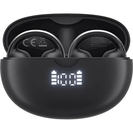 AURICULAR BLACKVIEW AIRBUDS 13 OPEN-EAR BT/TOUCH/ENC/TWS/MIC/IPX7/LED LAVA BLACK