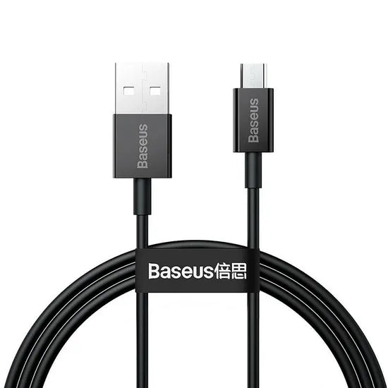 CABLE USB-A / MICRO USB BASEUS CAMYS-01 SUPERIOR 2A 1M BLACK 1 AÑO GTA Product