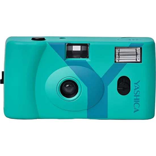 CAMARA ANALOGICA YASHICA MF-1 SNAPSHOT ART TURQUESA