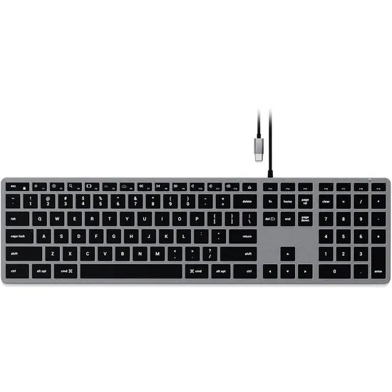 TECLADO USB-C SATECHI ST-UCSW3M SLIM W3 WIRED BACKLIT KEYBOARD FULL ILUMINADO