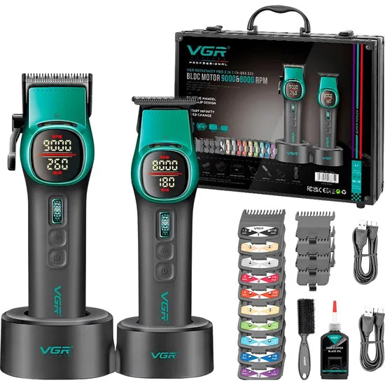 CORTA PELO VGR V-885S2 RECARGABLE GREEN Product