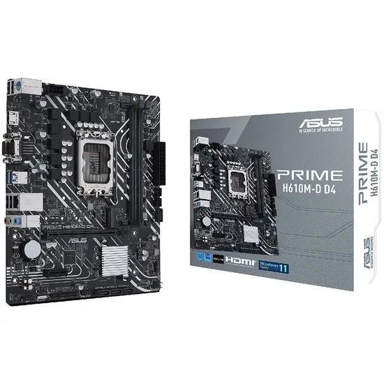 PLACA MADRE ASUS 1700 H610M-D D4 PRIME HDMI/VGA/M.2/USB3.2/LAN/DDR4/MATX Product