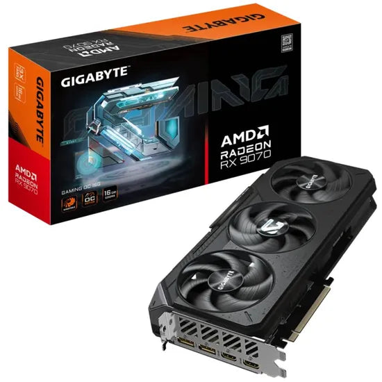 PLACA DE VIDEO GIGABYTE RADEON RX9070 GAMING OC 16GB RGB/3FAN GV-R9070GAMING OC-16GD 3GTA.BR-PY