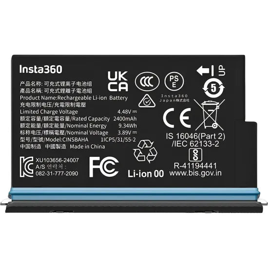 BATERIA PARA INSTA360 X5 - CINSBAHA Product