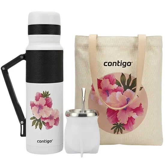 KIT TERMO CONTIGO 1.1L (GUAMPA + BOMBILLA + BOLSO) ROSA - EDICION ESPECIAL Product