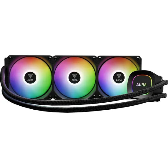 COOLER LIQUID GAMDIAS AURA GL360 LITE ARGB 360MM PWM/3FAN/BLACK 1GTA.BR