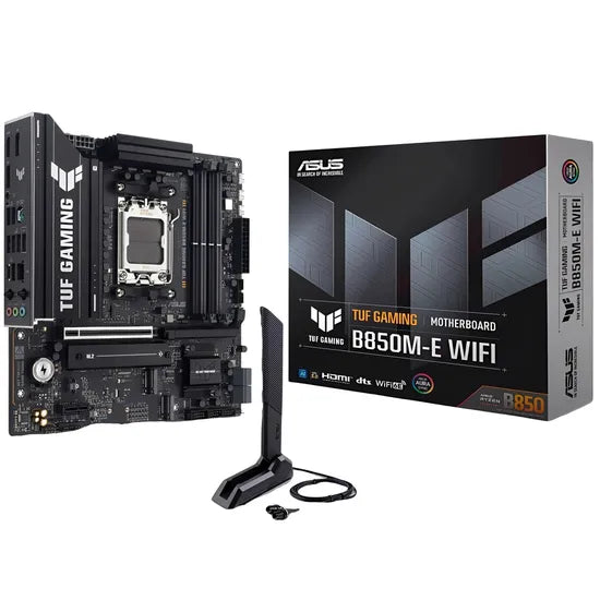 PLACA MADRE ASUS AM5 TUF GAMING B850M-E WIFI HDMI/2DP/USB3.2/3M.2/DDR5/MATX