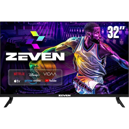 TV SMART 32"" ZEVEN 32D4N LED HD 2K/VIDAA OS/DOLBY