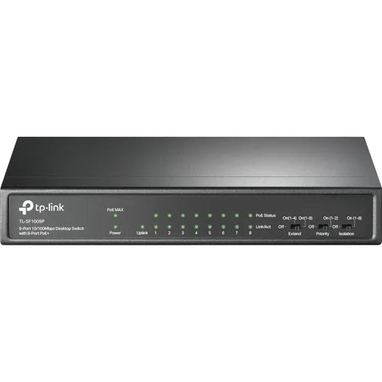 TP-LINK HUB SWITCH 9P TL-SF1009P 8P POE+