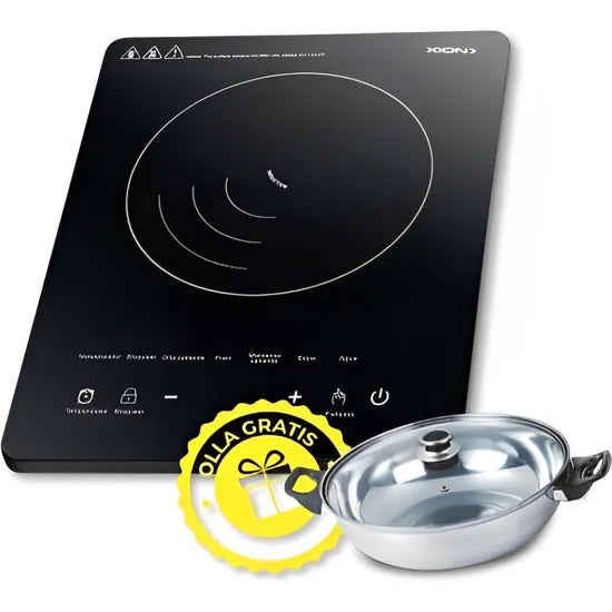 COCINA  ANAFE ELECTRICO INDUCCION+OLLA XION XI-EHI15 TEMPLADO/2000W 220V
