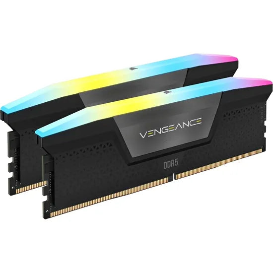 MEMORIA RAM DDR5 32GB(2X16GB)/6000MHZ CORSAIR VENGEANCE RGB BLACK CMH32GX5M2E6000C36 Product
