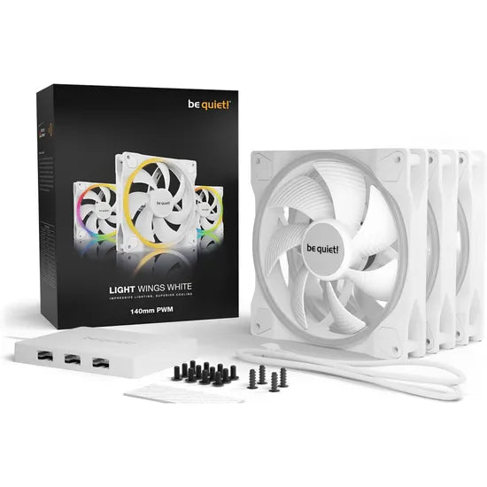 COOLER FAN BE QUIET! LIGHT WINGS 140MM PWM ARGB/3 PACK/WHITE (BL102) 1GTA.BR Product