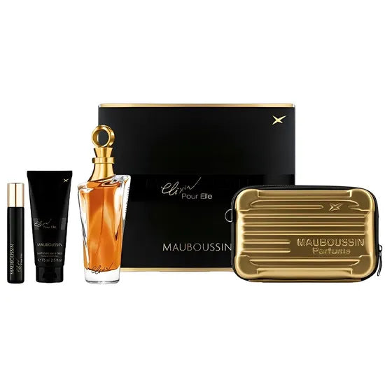 KIT PERF MAUBOUSSIN ELIXIR POUR ELLE EDP 100ML + LOCION 75 ML +10ML -FEMENINO Product