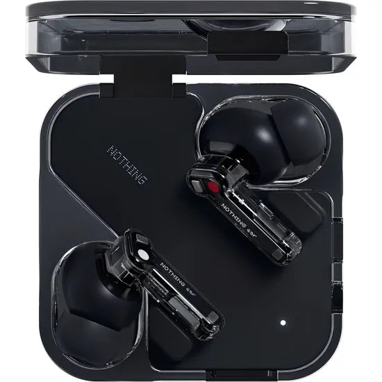AURICULAR WIRELESS NOTHING EAR ANC/6MICS/IP54/TRANSP BLACK