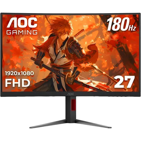 MONITOR CURVO 27"" AOC GAMING C27G4H FHD/IPS/180HZ/1MS/DP/HDMI/BLACK Product