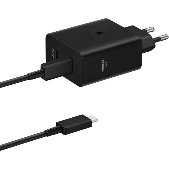 CARGADOR PARED SAMSUNG DUO EP-T5020XBEGWW 2USB-C 50W BLACK
