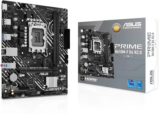 PLACA MADRE ASUS 1700 H610M-F PRIME D4 R2.0 HDMI/M.2/USB3.2/LAN/DDR4/MATX