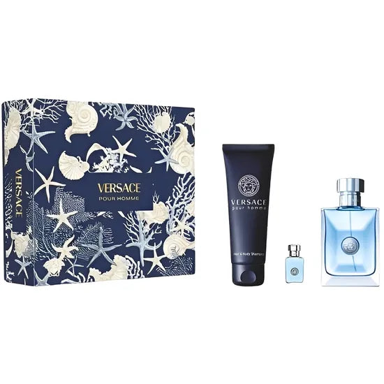 KIT PERF VERSACE POUR HOMME EDT 100ML+ SGEL 150ML+ 5 ML MASCULINO
