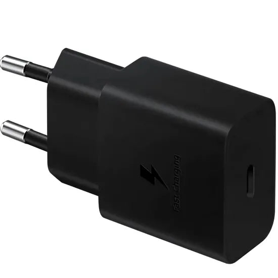 CARGADOR PARED SAMSUNG EP-T1510XBEGWW USB-C 15W + CABLE USB-C BLACK