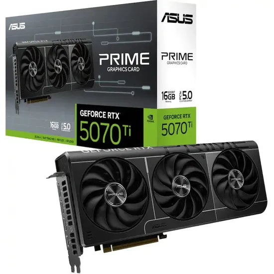 PLACA DE VIDEO ASUS RTX5070 TI PRIME 16GB/GDDR7/2482MHZ/3FAN PRIME-RTX5070TI-016G