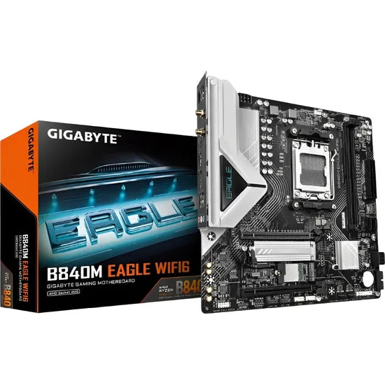 PLACA MADRE GIGABYTE AM5 B840M EAGLE WIFI6 HDMI/DP/USB 3.2/2M.2/DDR5/MATX Product