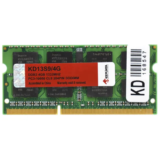 MEMORIA RAM NB DDR3 4GB/1333 KEEPDATA KD13S9/4G