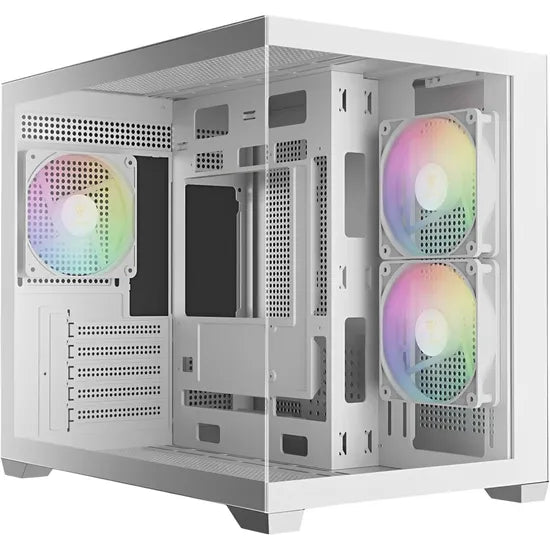 GABINETE GAMDIAS AURA GC10M V2 ARGB /MICRO TOWER/WHITE/3FAN ARGB 1GTA.BR