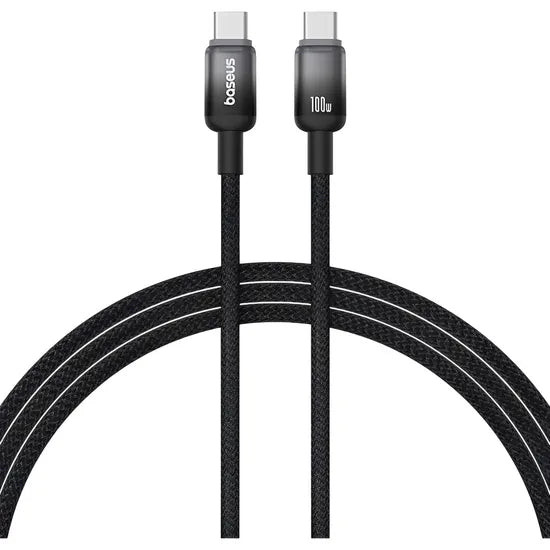 CABLE USB-C/USB-C BASEUS DISCOLOR SERIES FAST CHARGING P10374902111 100W 1M CLUSTER BLACK Product